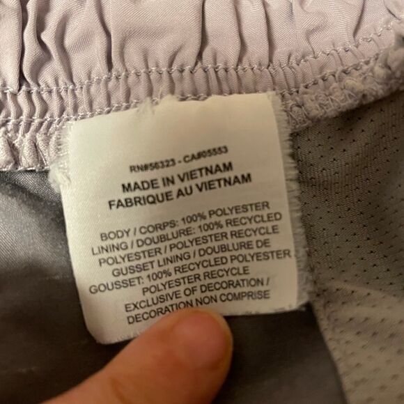 Nike Athletic Striped Running Shorts Grey Small - Picture 4 of 17